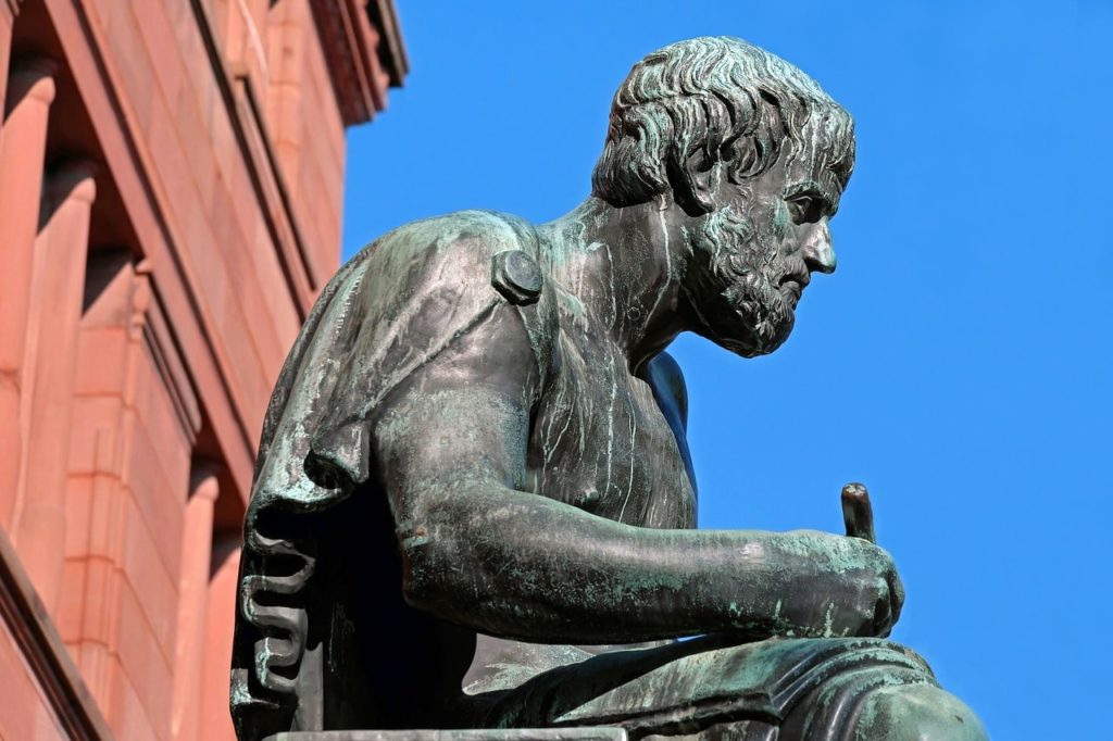 Aristotle, the philosopher who immortalised the Ethos, Logos, Pathos principle with regard to persuasive speaking