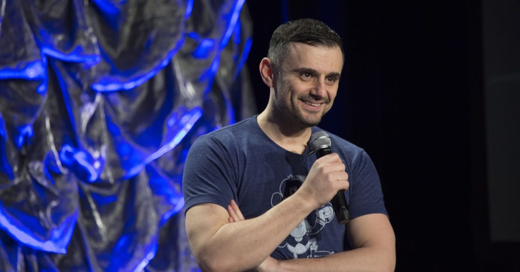 Gary Vaynerchuck addressing one of his audience members in a 2019 keynote speech.