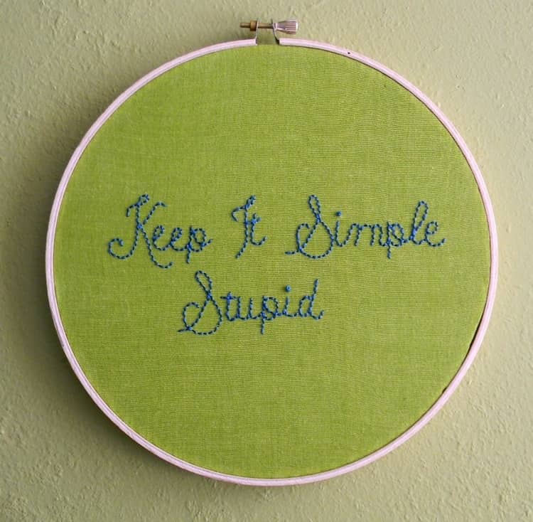 keep demonstrative speeches simple