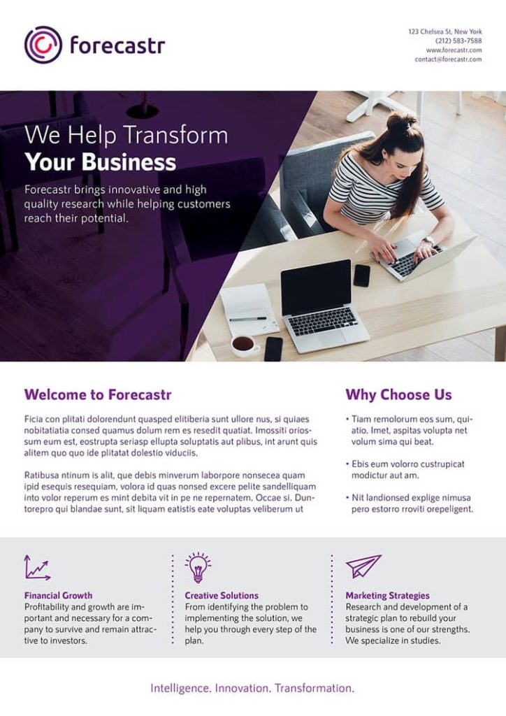 Templates for presentation handouts