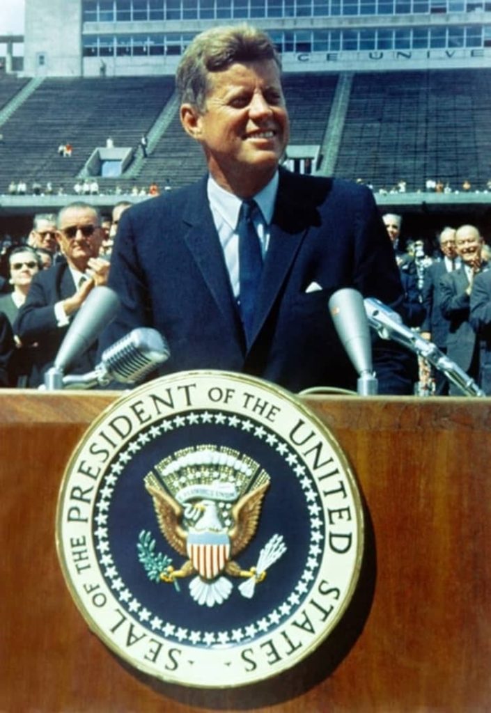 John F. Kennedy's inaugural speech  used poetic devices to create a lasting impact.
